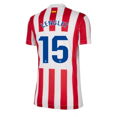 Ženski Nogometni dresi Atletico Madrid Clement Lenglet #15 Domači 2025-26 Kratek Rokav Ženski Nogometni dresi Atletico Madrid Clement Lenglet #15 Domači 2025-26 Kratek Rokav